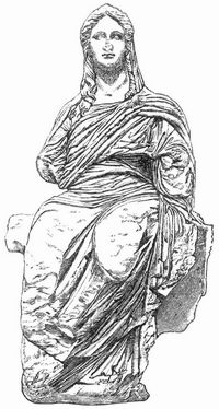 Fig. 1. Demeterstatue von Knidos (London, Britisches Museum).