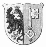 Wappen der Stadt u. des Kantons Genf.