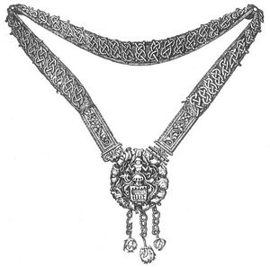 Goldene Halskette des Bürgermeisters Waldmann von Zürich (Ende des 15. Jahrh.).