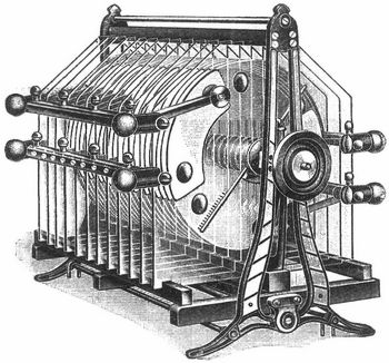 Fig. 8. Vielplattige Influenzmaschine.