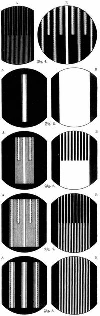 Fig. 4–8. Objekte zur Bestätigung der Theorie der mikroskopischen Bilderzeugung nach Abbe.