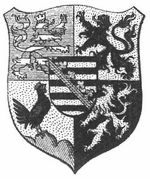 Mittleres Staatswappen von Sachsen-Koburg-Gotha.