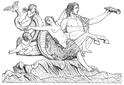 Fig. 2. Triton und Nereide (Rom, Vatikan).