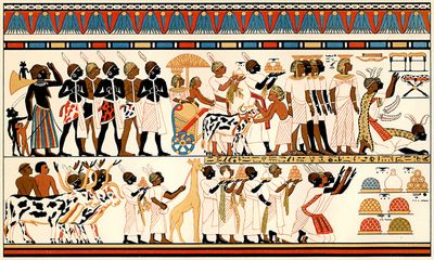 Altägyptische Malerei.