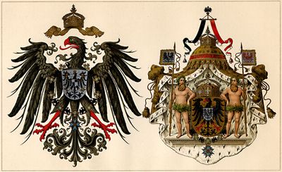 Deutscher Reichsadler. Das große Kaiserwappen.