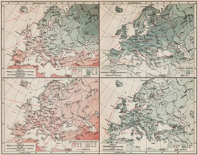 Klimakarte von Europa.