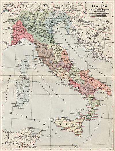 Italien bis in die Zeit des Kaisers Augustus.