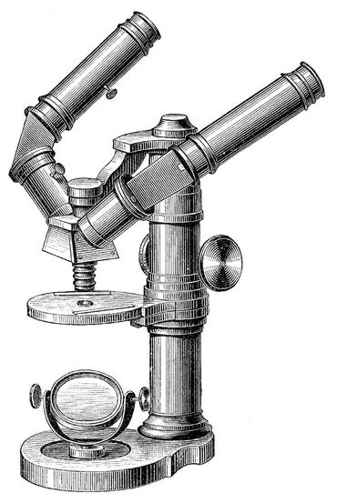11. Nachets Binokular-Mikroskop für zwei Beobachter.