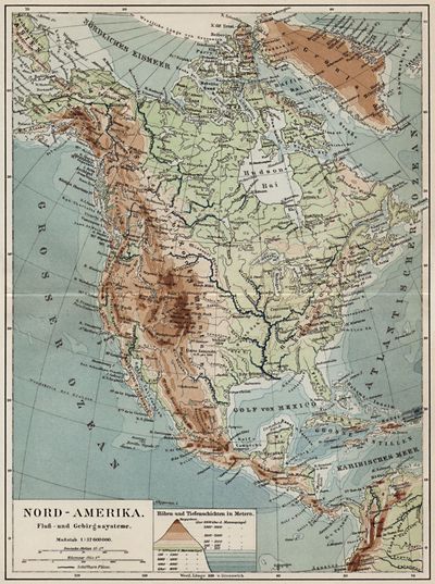 Nord-Amerika. Fluß- und Gebirgssysteme.