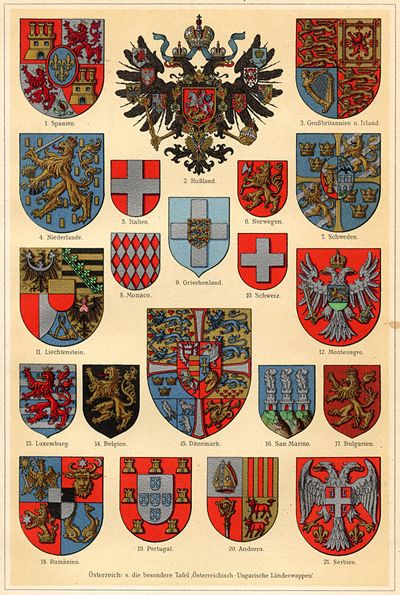Wappen II. Außerdeutsche Staaten Europas.