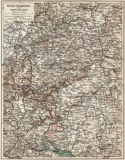 Württemberg und Hohenzollern.